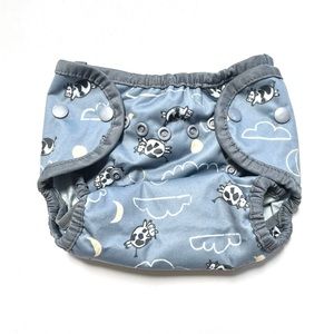 Thirsties Cloth Diaper Cover- Grey Cow